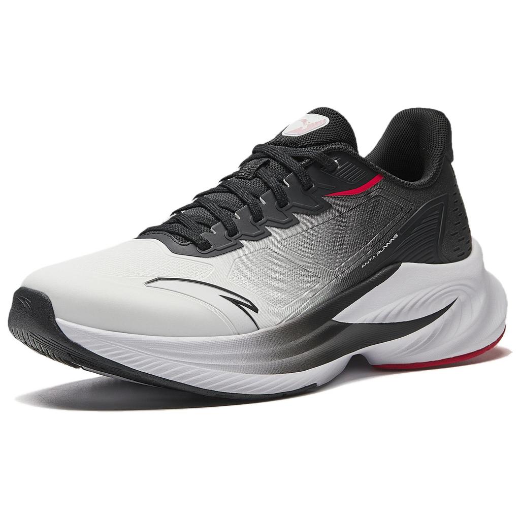 Anta Running Series Comfortable Shock Absorbing Durable Low Top Casual Running Shoes Men Sneaker White Black 912535511-5