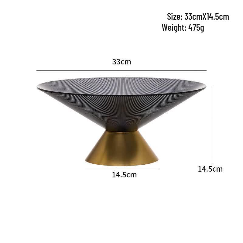 Light Luxury High-Foot Draining Fruit Plate