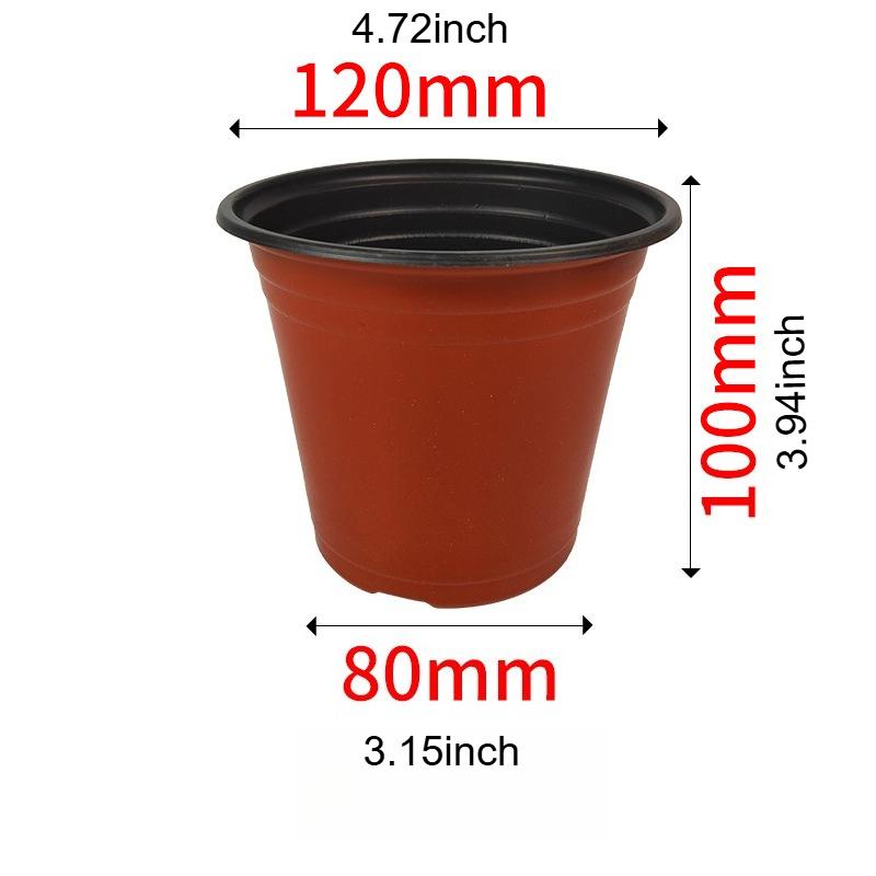 9‑15cm Plastic Flower Pot with Drainage Hole10PCS Nursery Seedling Planter Gardening Grow Pot for Home Balcony Maceta Jardineria