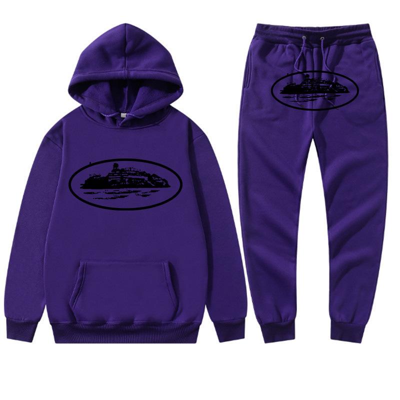 Grensoverschrijdend Corteiz trendy merk hoodie trainingspak sport trui heren en dames tweedelig trui + joggingbroek kleding street shirt