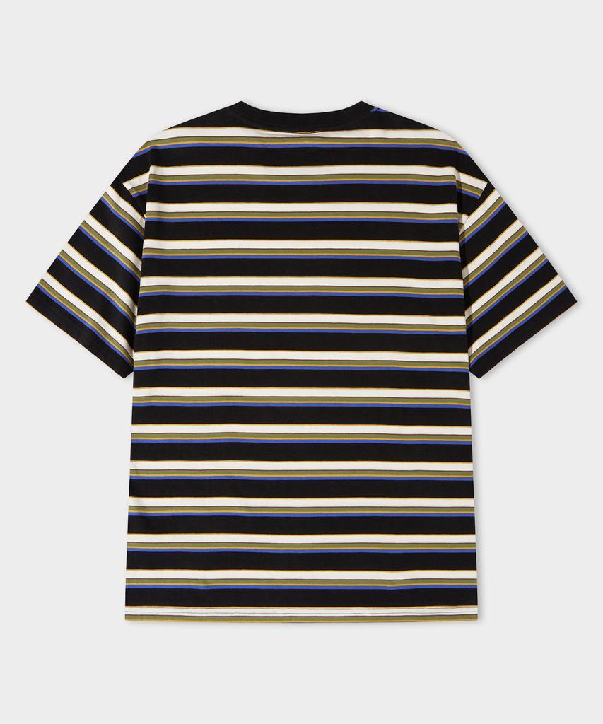 LEMAIN SECOND Fine Stripe Oversized Short Sleeve T-Shirt [Ivory]