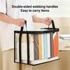 Clothes Storage Box, Durable Clear PVC Storage Bins, with Reinforced Handles Double Zipper Design, Large Capacity Moisture-Proof Organizer Bags
