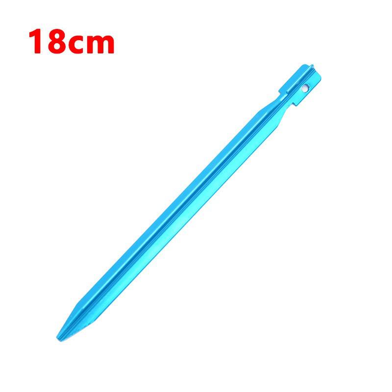 Ultra-Light Aluminum V-Shaped Tent Stakes, 18cm, Reinforced Ground Accessories.