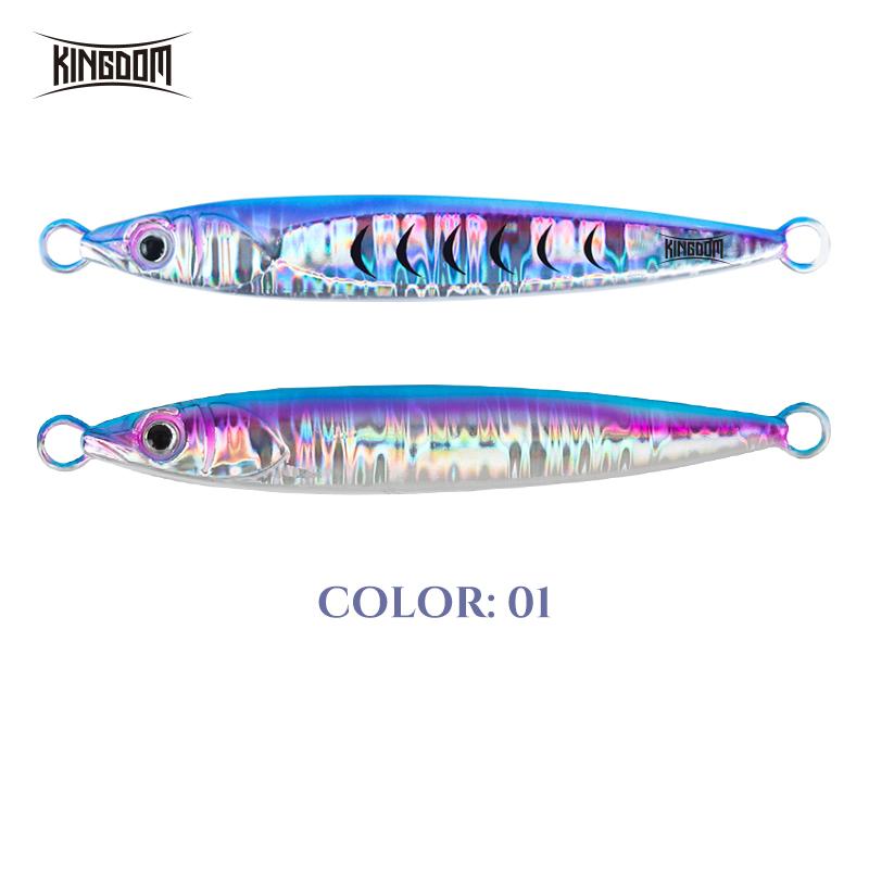 Kingdom Weit Casting Köder Angeln Metall Jig Löffel 40g 60g Künstliche Köder Jigging Fisch Seebarsch Angelköder Tackle
