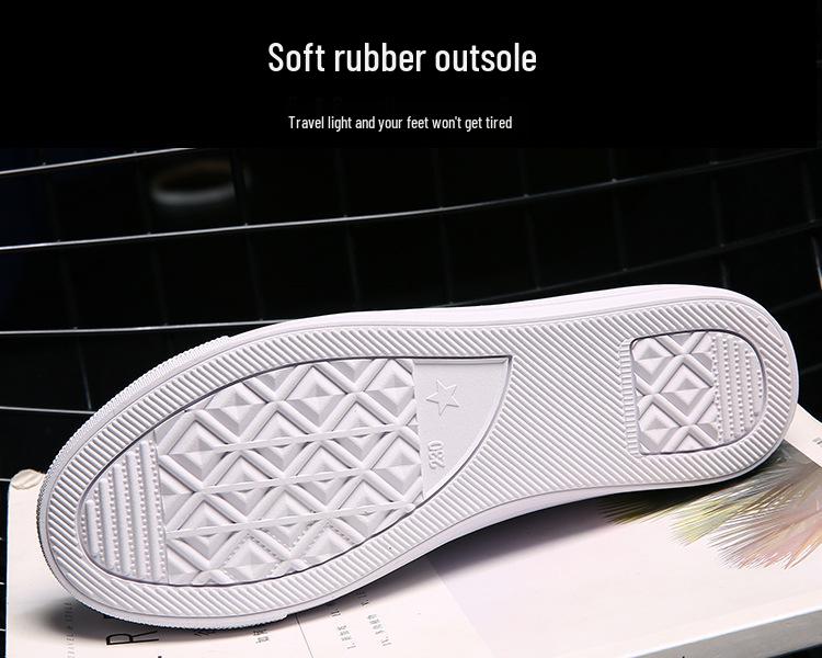 Women's White Genuine Leather Flats - 2023 Korean Style. Versatile, Trendy, Plus Size Casual Shoes for Spring/Summer.