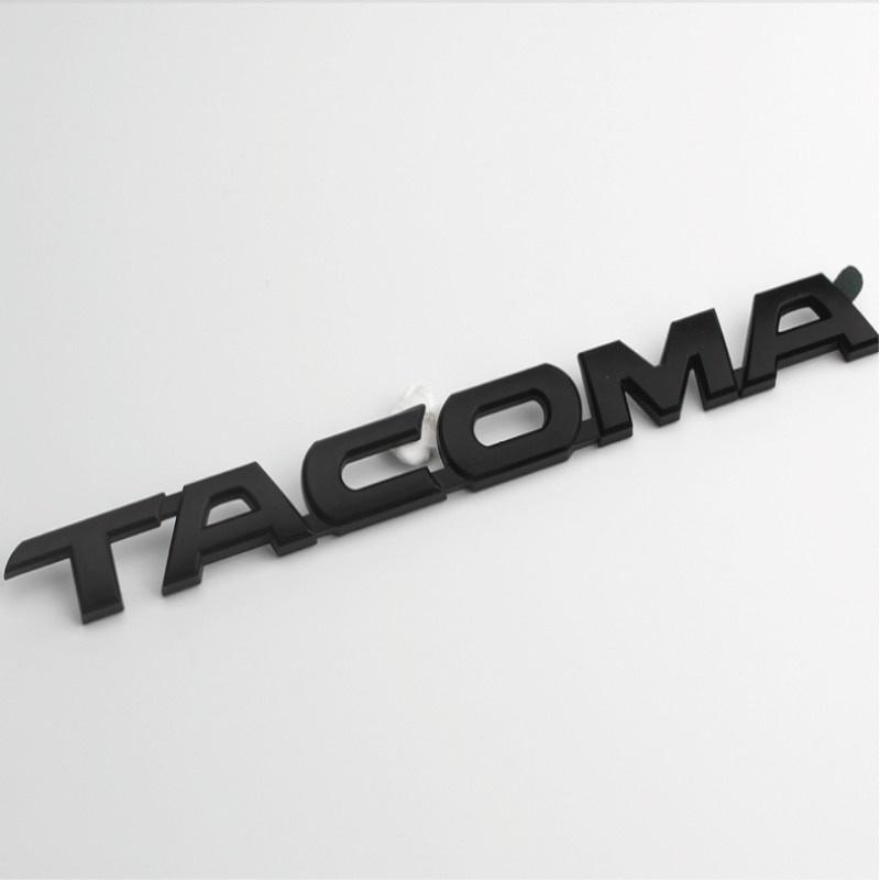 High Quality 1pc New Car Styling 30CM 3D ABS Plastic Chrome Black Emblem Side Decal Badge Sticker Nameplate For Tacoma