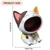 Resin Lucky Cat Statue Sculpture Table Decoration Fortune Cat Miniature Figurine Storage Box Modern Living Room Desk Home Decor