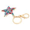 Pentagramm Schlüsselanhänger Glänzender Strass Schön Praktisch Schlüsselanhänger für Heimdekoration Weihnachtsgeschenk Anhänger