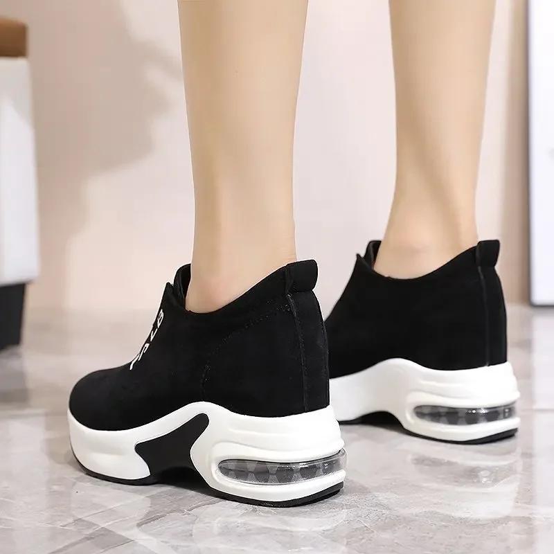 Fashion Women with platform women's casual women's wedge basket 2024 shoes tennis women's thick-soled  summer