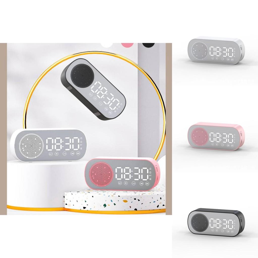 Bluetooth Led Alarm Clock With Radio And Builtin Speaker For Bedroom Decor