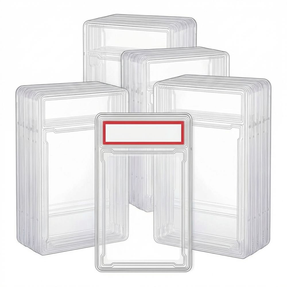 65×90mm 35PT Obal na hodnocenou kartu Průhledný Odnímatelný Box na sběratelské karty Odolný Ochrana proti UV záření Box na ochranu sběratelských karet
