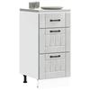 VidaXL Kitchen Cabinet Lucca Concrete Grey Engineered Wood, Sink Unit, Kitchen Cabinet with Drawer, Kitchen Cabinet 854234