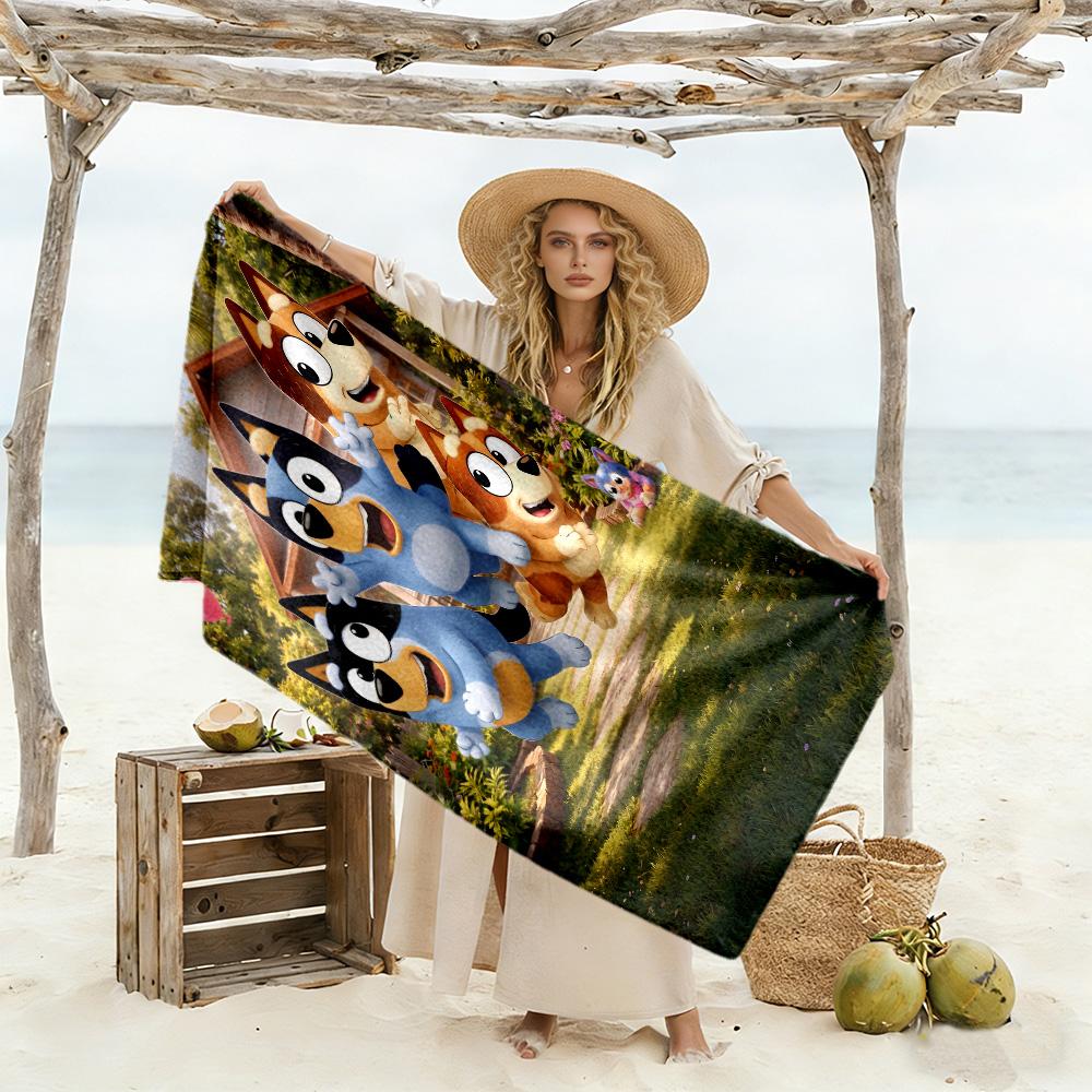 Halloween Friends Parade Beach Towel Quick-Dry Soft Microfiber Comfortable Lightweight