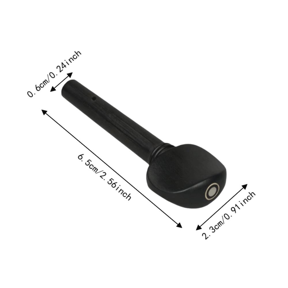8PCS Predrilled Holes Violin Tuning Pegs Ebony Material Musical Instrument Pegs  Violin Replacement