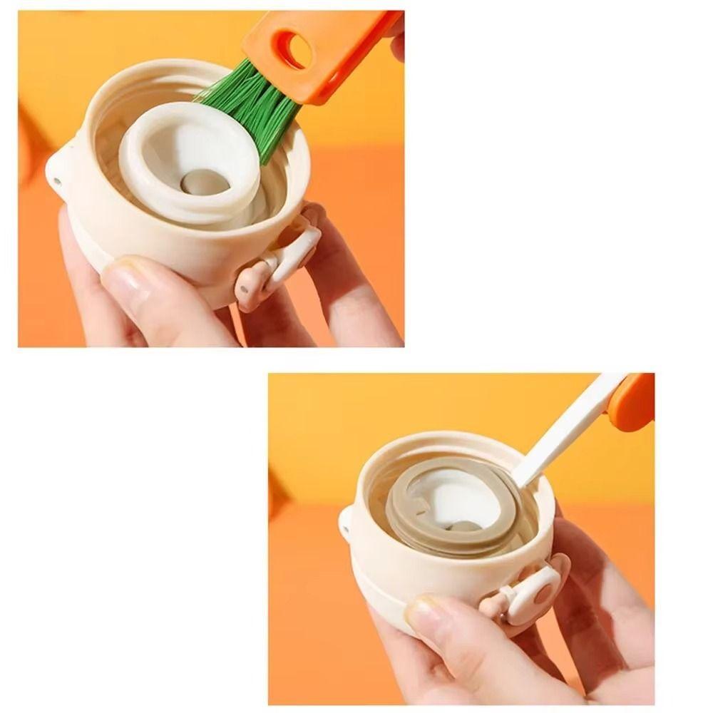 360° Rotatable Bottle Gap Cleaner Brush Multi-Functional Silicone Bottle Cleaner  Kitchen Tools