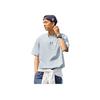 Li Ning Sports Lifestyle Series Letter Logo Printed Round Neck Short Sleeve T-Shirt Unisex Tops Mist-Blue AHSU793-5