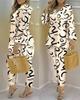 2023 Spring Women's European & American V-Neck Long-Sleeve Fashion Set