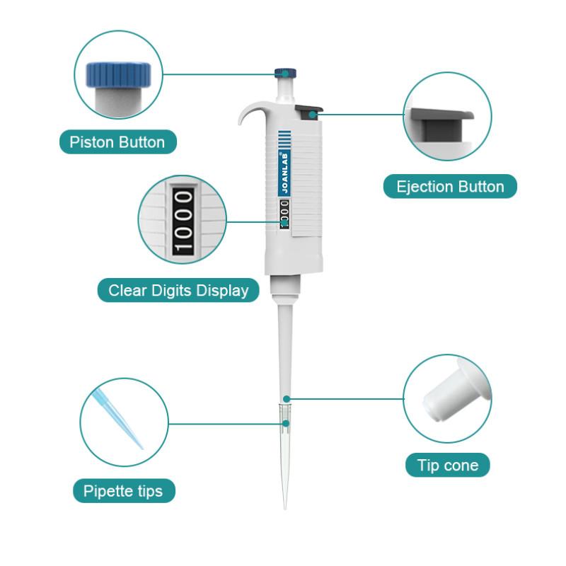 Autoclavable Digital Adjustable Micropipette Lab Equipment High-temperature Sterilization Laboratory Pipette