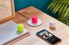 LEXON Chrome Series 3W Mini Portable Bluetooth Speaker with Wireless TWS and Selfie Matte White MINO+ Charging, USB-C Charging, Technology, Hands-Free