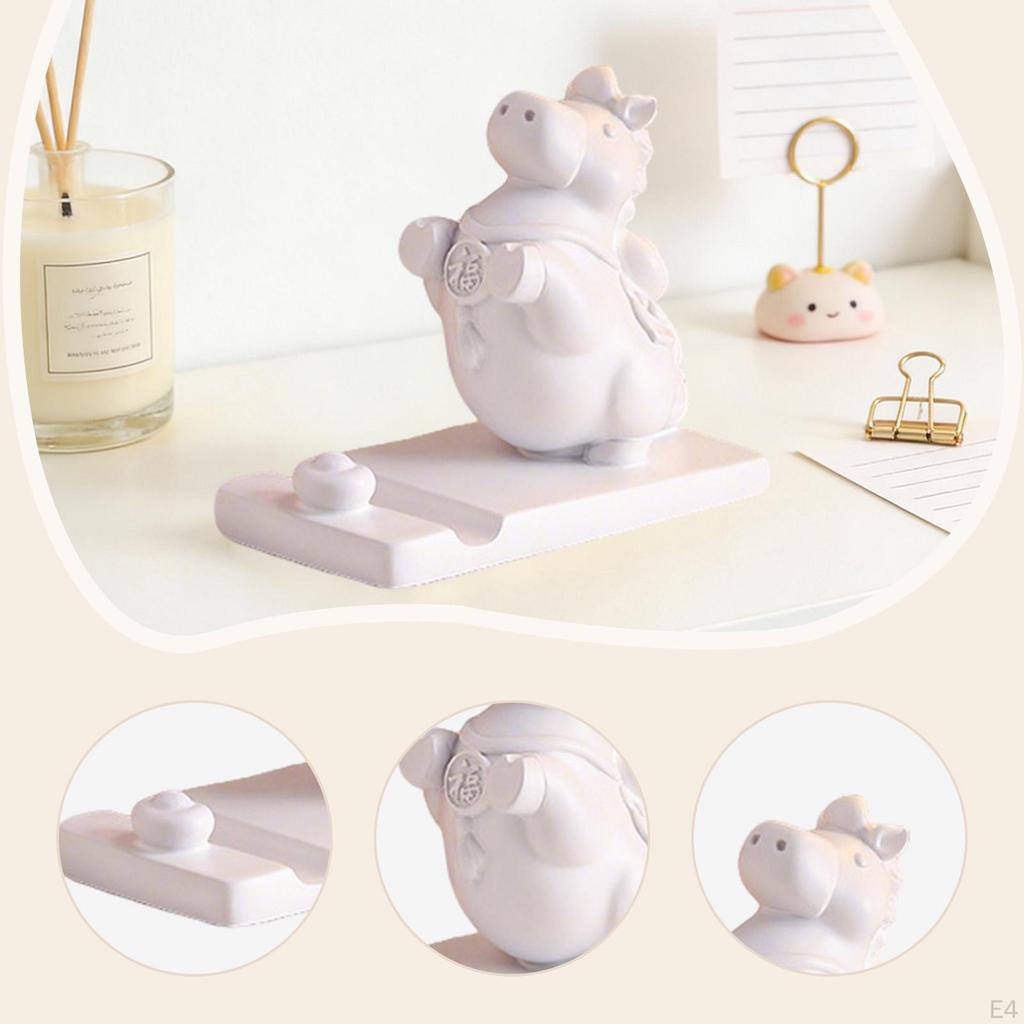 Cardboard Horse Figurine, Sculpture, Tabletop Phone Stand, Desk Ornament, Resin Animal, Suitable for