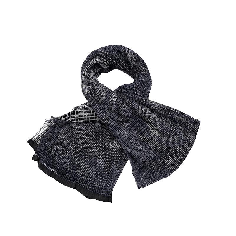 Jungle Camouflage Tactical Scarf: Breathable Concealment Net, Multi-purpose Desert Neck Gaiter & Face Veil Headscarf.