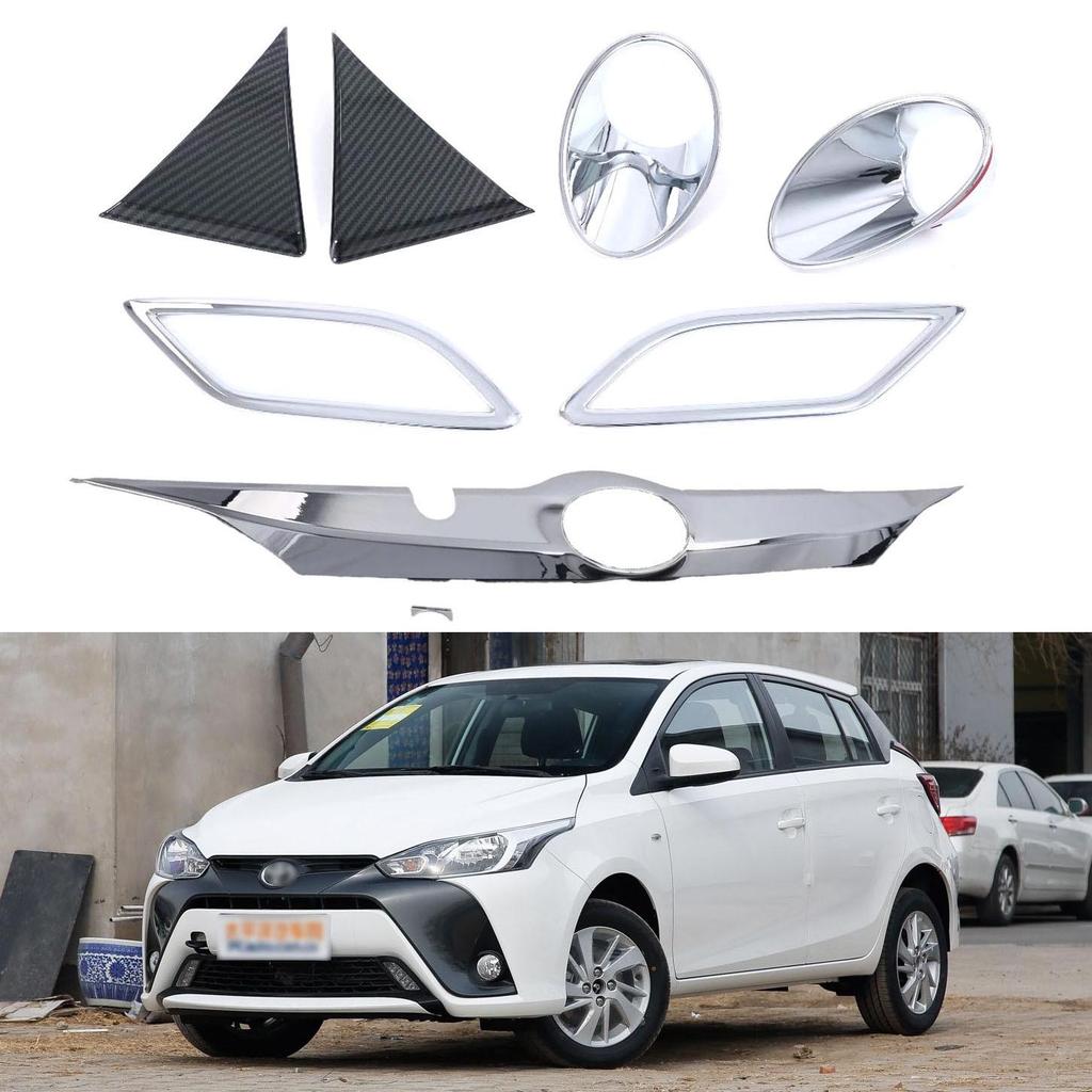 Toyota Yaris L Exterior Accessories: Rear Window Sequin, Rear Trim, Fog Light Cover, Rear Guard Plate (Fits 19 Models)