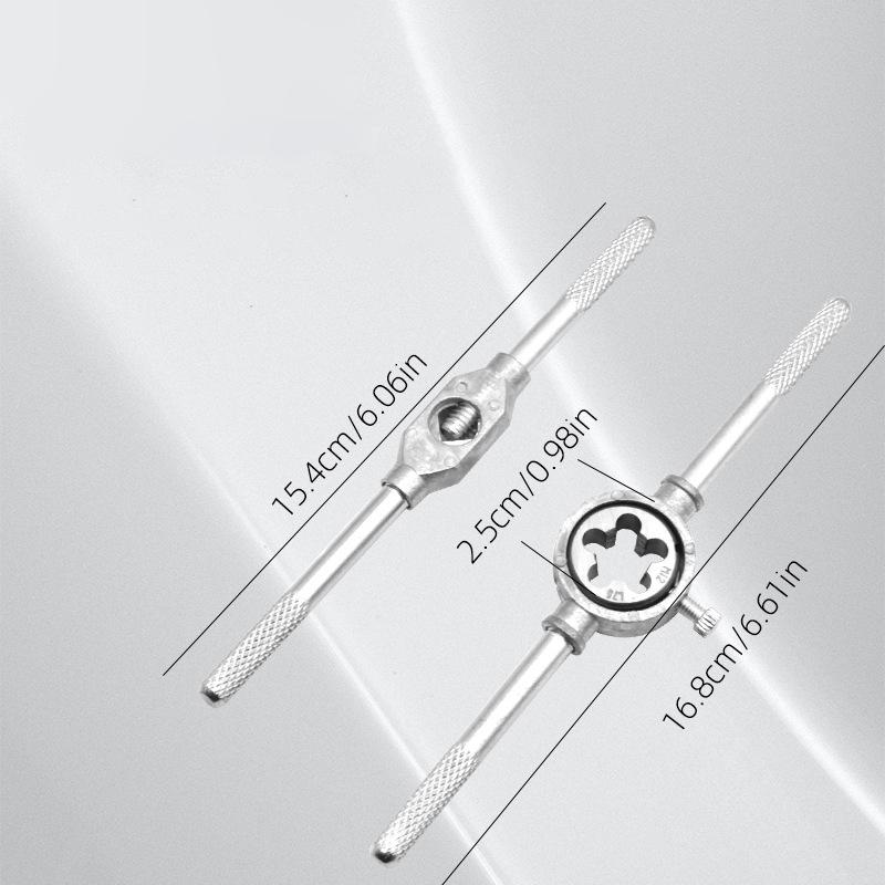 12/20Pcs Multifunction Tap and Die Set M3-M12 Metric Screw Thread Plugs Hand Screw Taps Straight Taper Tapping and Thread Tools