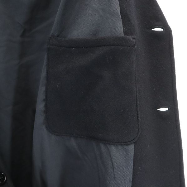 Unused Johnbull Wool Blend Melton Coat L Black Men's Used