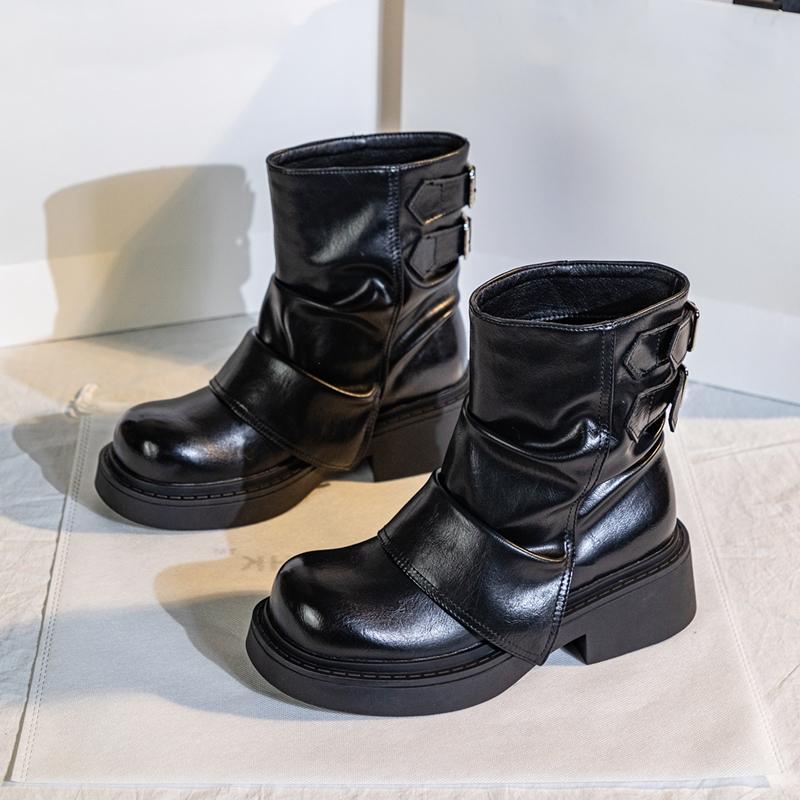 Fashion AIYUQI 2025 New Women's Kuguan Boots Vintage Non-Slip Women Cavalier Boots Large Size Comfortable female Ankle Boots