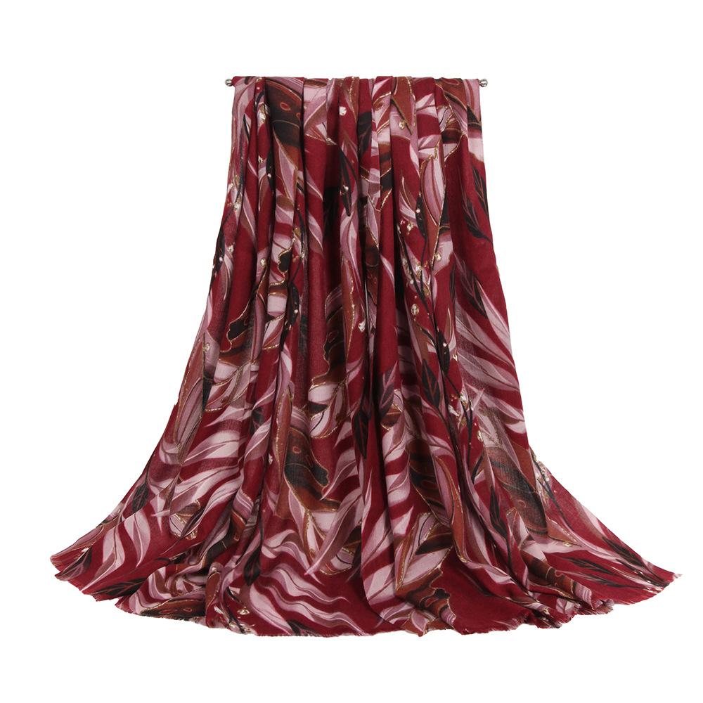 Women Winter Elegant Knitted Scarf Headscarf Casual Retro Print Soft Warm Scarve Lady Mujer Foulard Bandana Long Wrap Shawl New