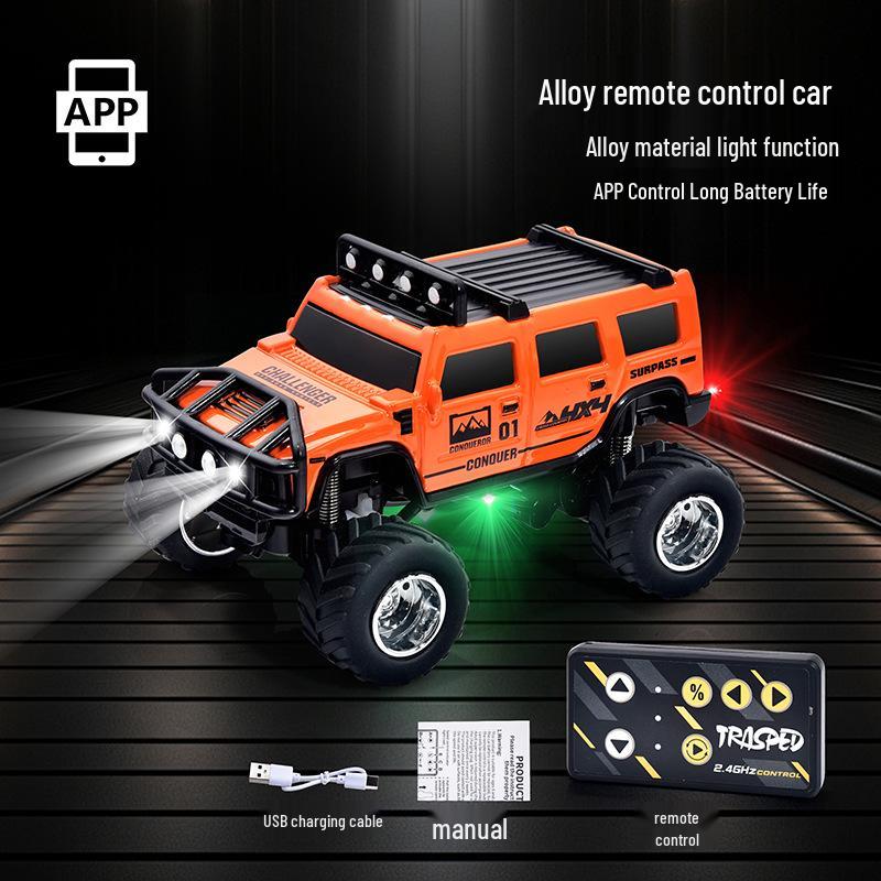 

1:64 Мини-игрушка на радиоуправлении из сплава с двумя режимами - Внедорожник и Круиз-контроль