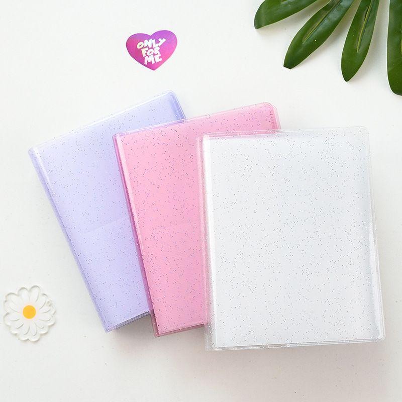 Pockets Photocard 3264 Binder Sleeves Holder Kpop Glitter Photo Album Lomo Card