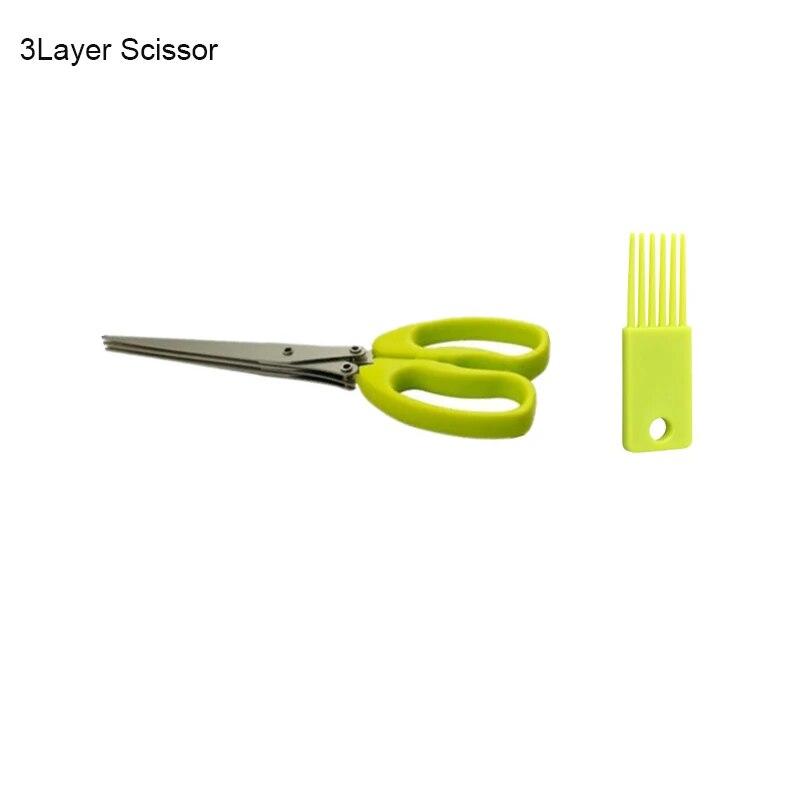 

Многослойные кухонные ножницы, ножницы для лука, ножницы для овощей из нержавеющей стали, ножницы для лука, травы, кухонные аксессуары 3 layer