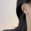 Fashion Black Color Clip on Earrings for Women Geometric Ear Cuff Without Piercing Girl Jewelry