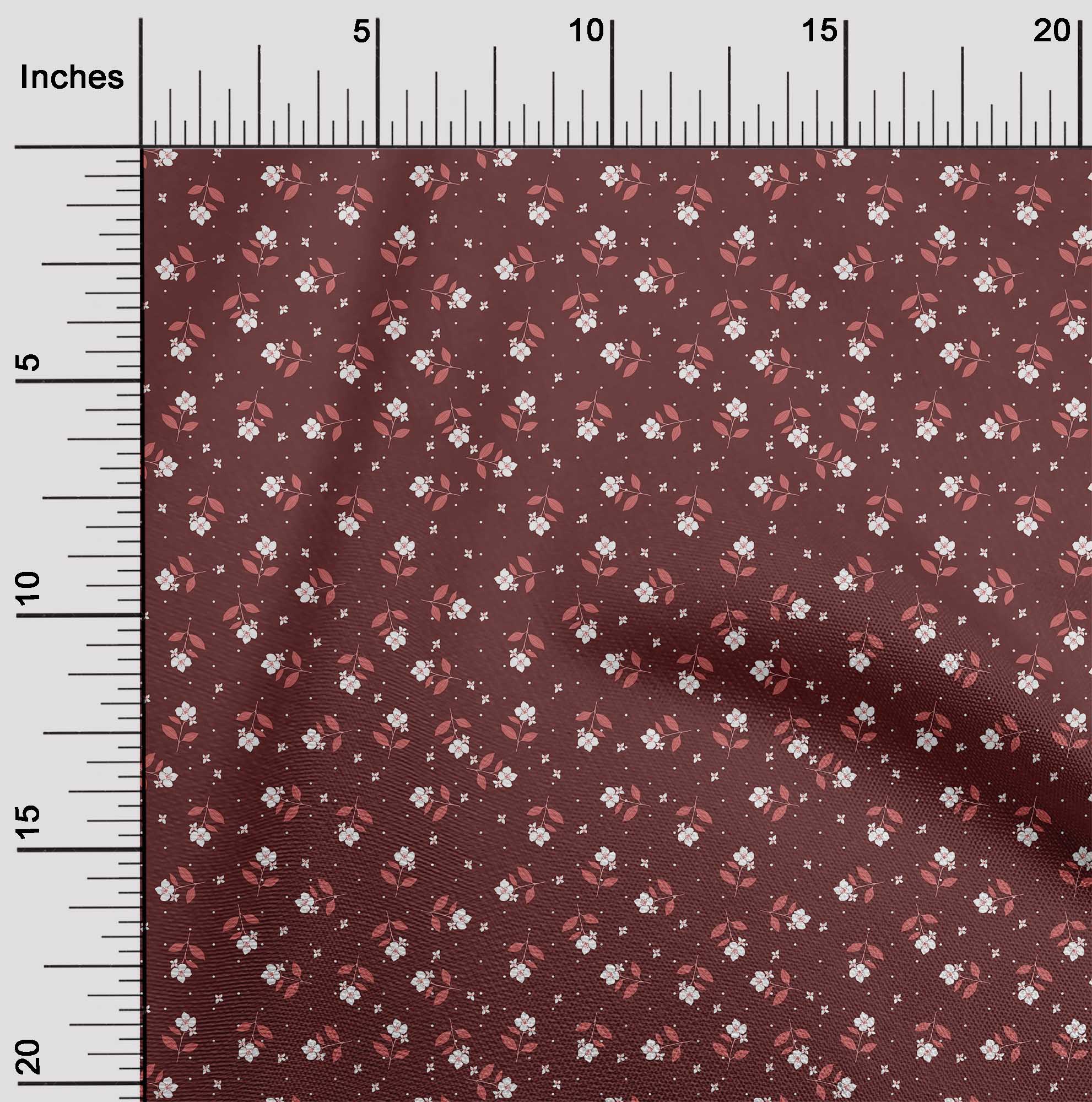 

OneOone Cotton Flex Maroon Тканина Квіткові ремісничі проекти Декоративна тканина з принтом у дворі 40 дюймів 42 Inch Wide - Viscose Chiffon зелений