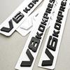 3D ABS Chrome Black Car Styling V8 V6 Kompressor Logo Fender Side Sticker Badge Decals For Mercedes Benz G63 G500 S500 S680 GT