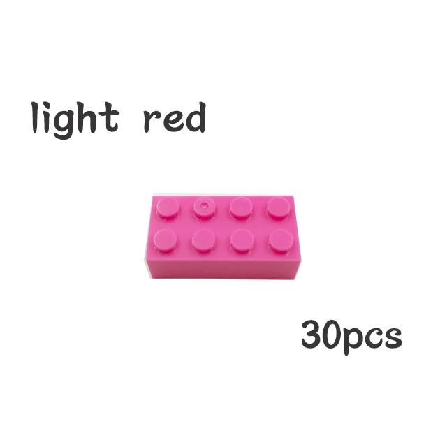 Non-Toxic 30Pcs Bulk Blocks Building Bricks Thick 2X4 Educational Assemblage Construction Toy For Children Size Compatible With Brand 3001