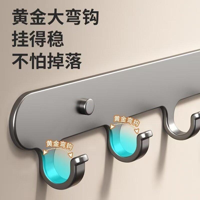 Heavy Duty Adhesive Wall Hook Set Bathroom Kitchen Closet No Drilling Gun Gray 4-10 Hooks