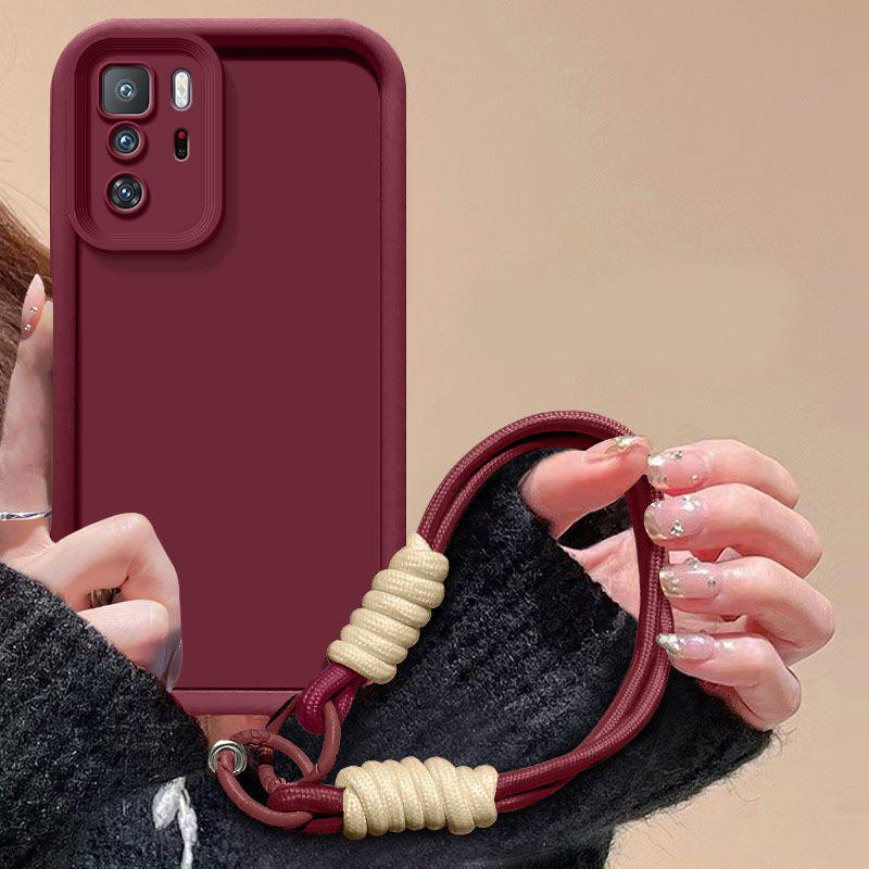 

For Xiaomi Poco X3 GT Case Xiaomi Poco X3 GT Phone Case Weaving lanyard Matte Back Cover Skin Feel Protection Shockproof case Poco X3 GT