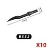 Military Medieval Building Blocks Soldier Warrior Waffen Accessories Sword Battle Axe Hero Villain Series Double-edged Sword Toy