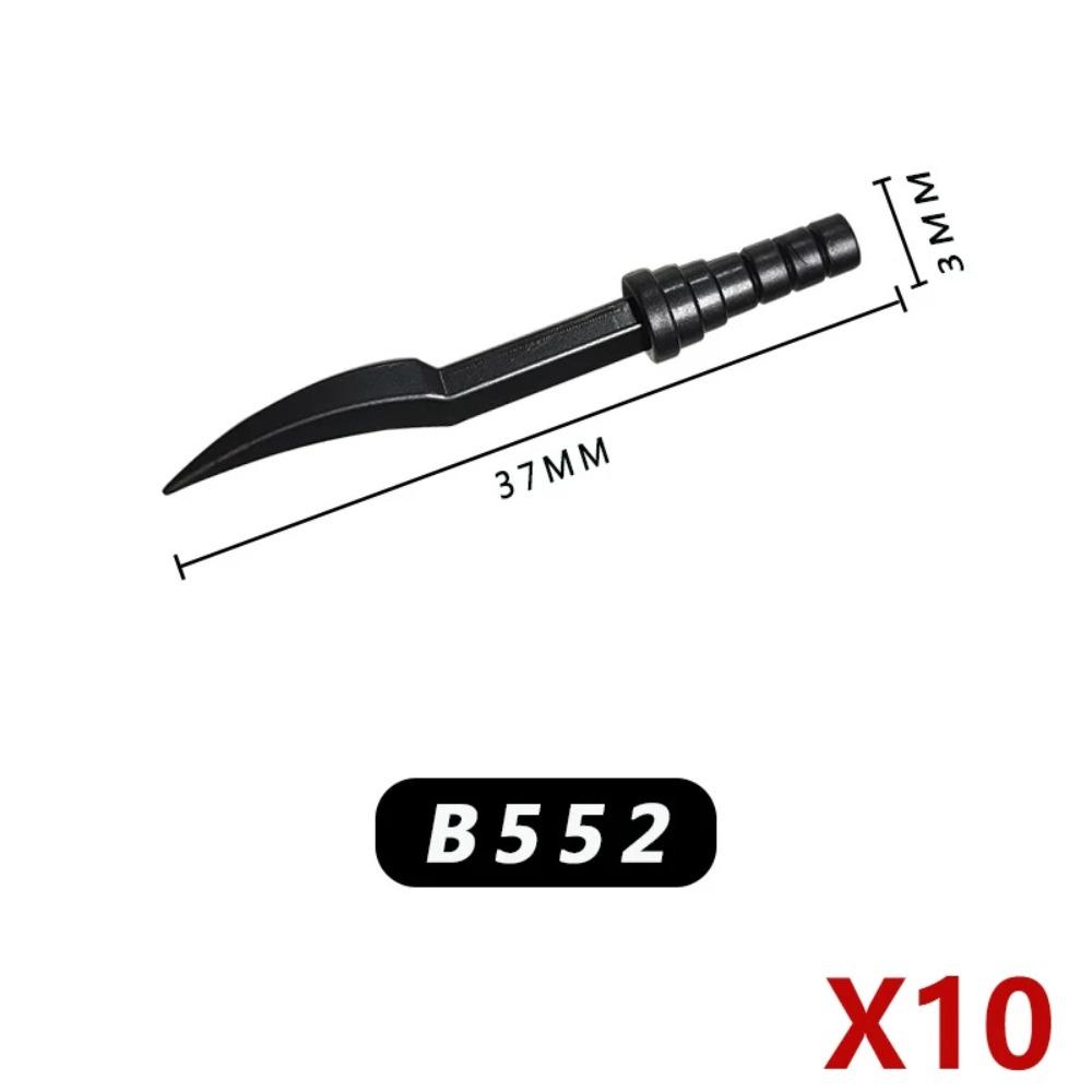 Military Medieval Building Blocks Soldier Warrior Waffen Accessories Sword Battle Axe Hero Villain Series Double-edged Sword Toy