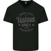 Vintage Year 65th Birthday 1961 Mens V-Neck Cotton T-Shirt