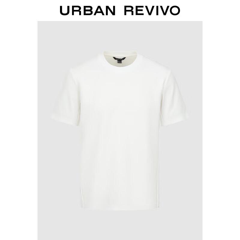 UR Men s Summer Solid Color Round Neck Short-Sleeve T-Shirt S