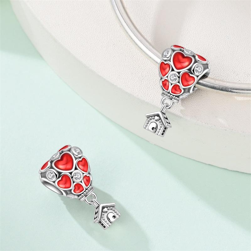 Infinite Love Series Beads Copper Romantic Rose Cupid'S Arrow Charms Fit Diy Bracelet Key Chain Necklace Women Jewelry Gifts