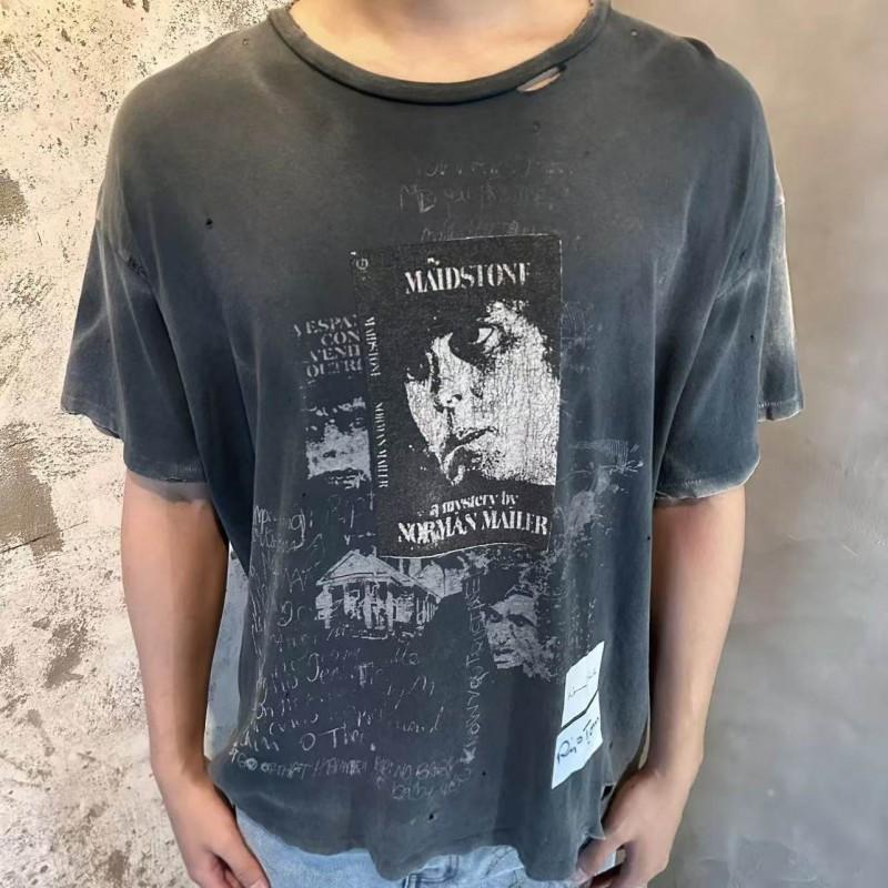 Vintage Washed Cotton Oversized Streetwear Tee Men Women 2026 Loose Fit Graphic Short Sleeve T-Shirt