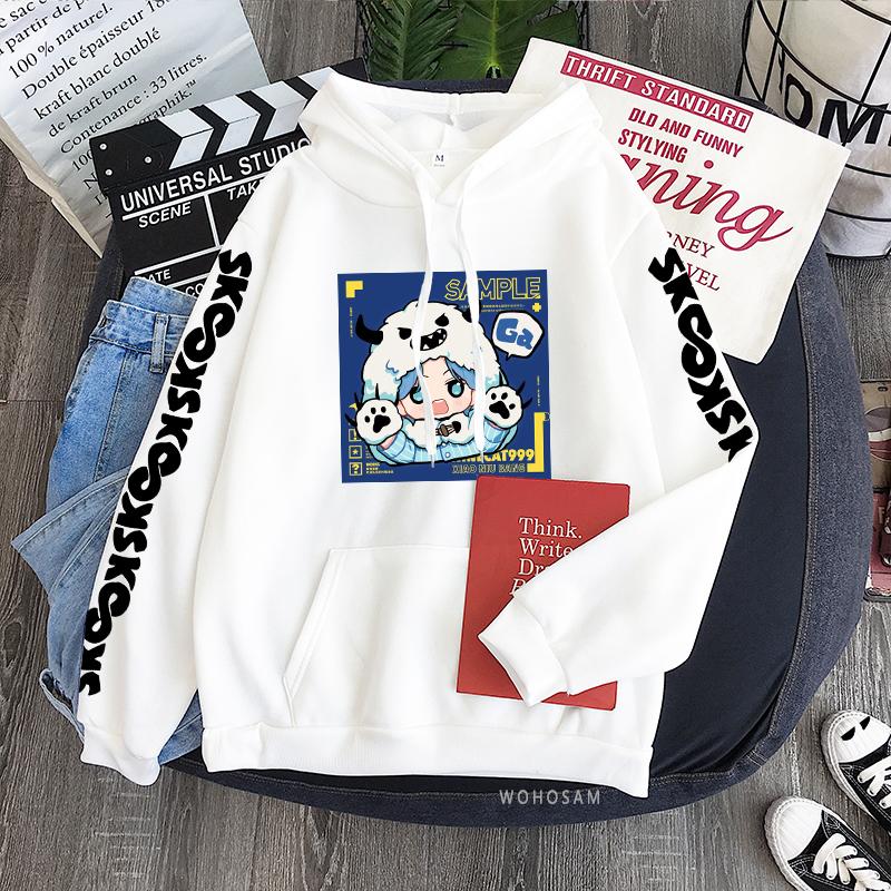 Anime SK8 The Infinity Langa Kawaii Hoodie Women Funny Cartoon Skateboard Clothes Streetwear Winter Warm Thicken Sweatshirt Male
