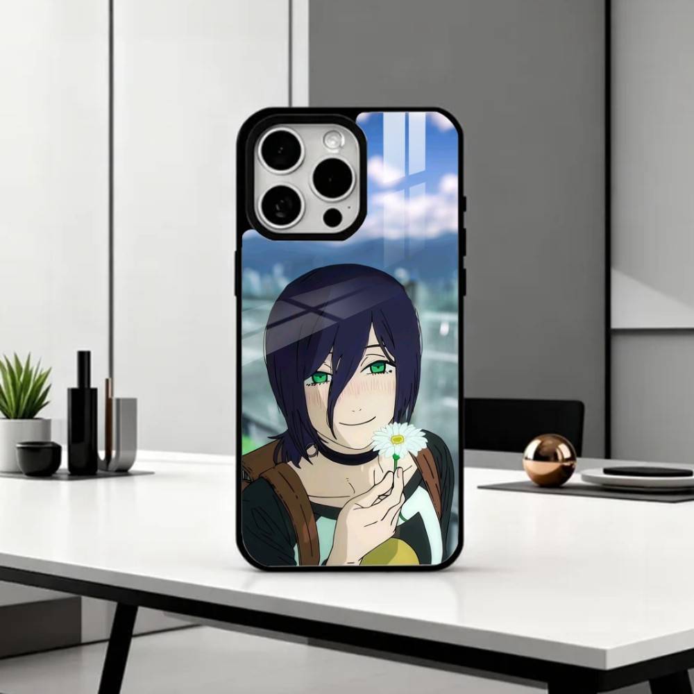 C-Chainsaw Man R-Reze A-Arc    Phone Case For iPhone17,16,15,14,13,12,11 Plus,Pro Max Magnetic For Magsafe Wireless Charging
