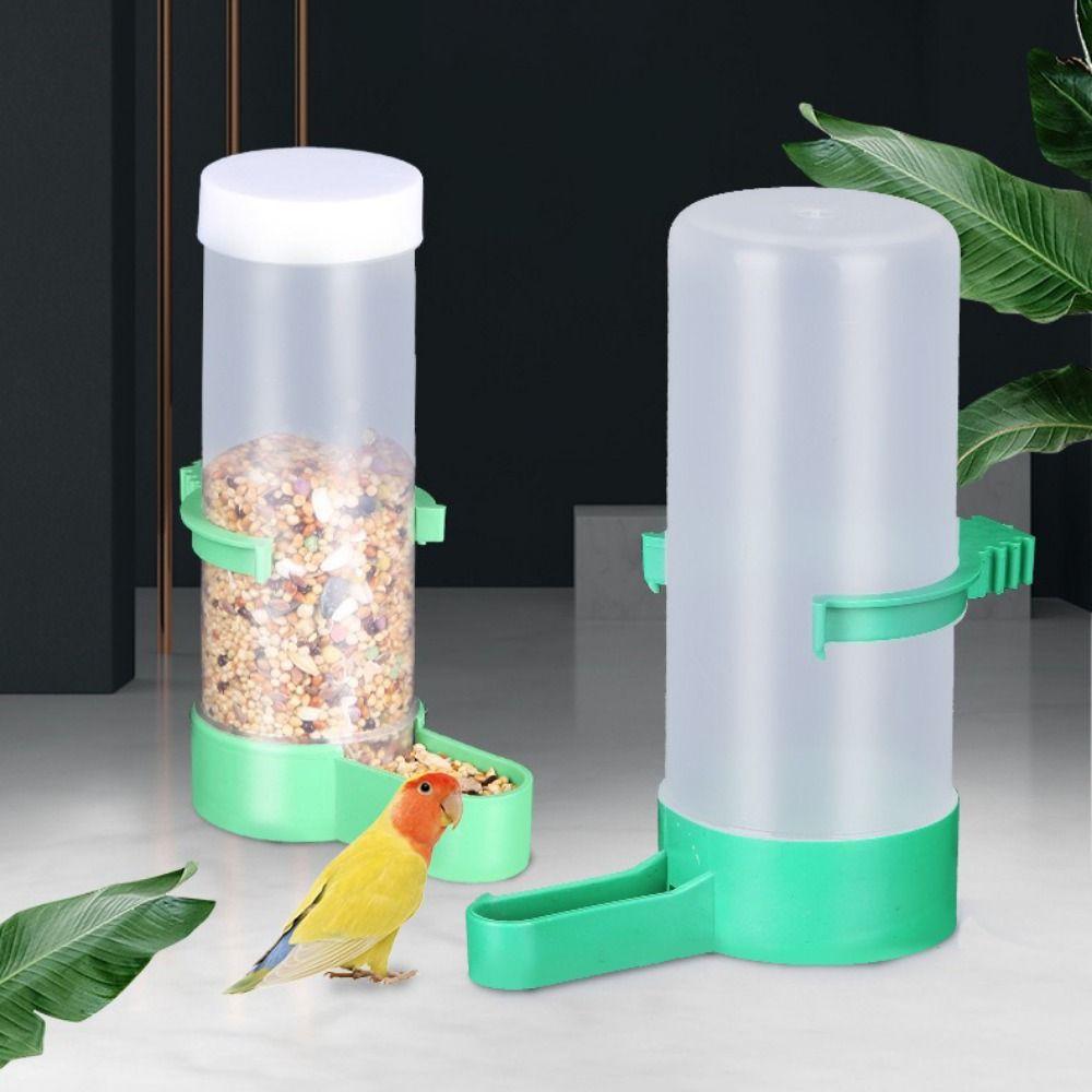 Automatische Vogeltränke Automatische Tränke für Vögel Kunststoff Vogelbecher Flasche Stabil Papageien Futterspender Tränke Wellensittiche