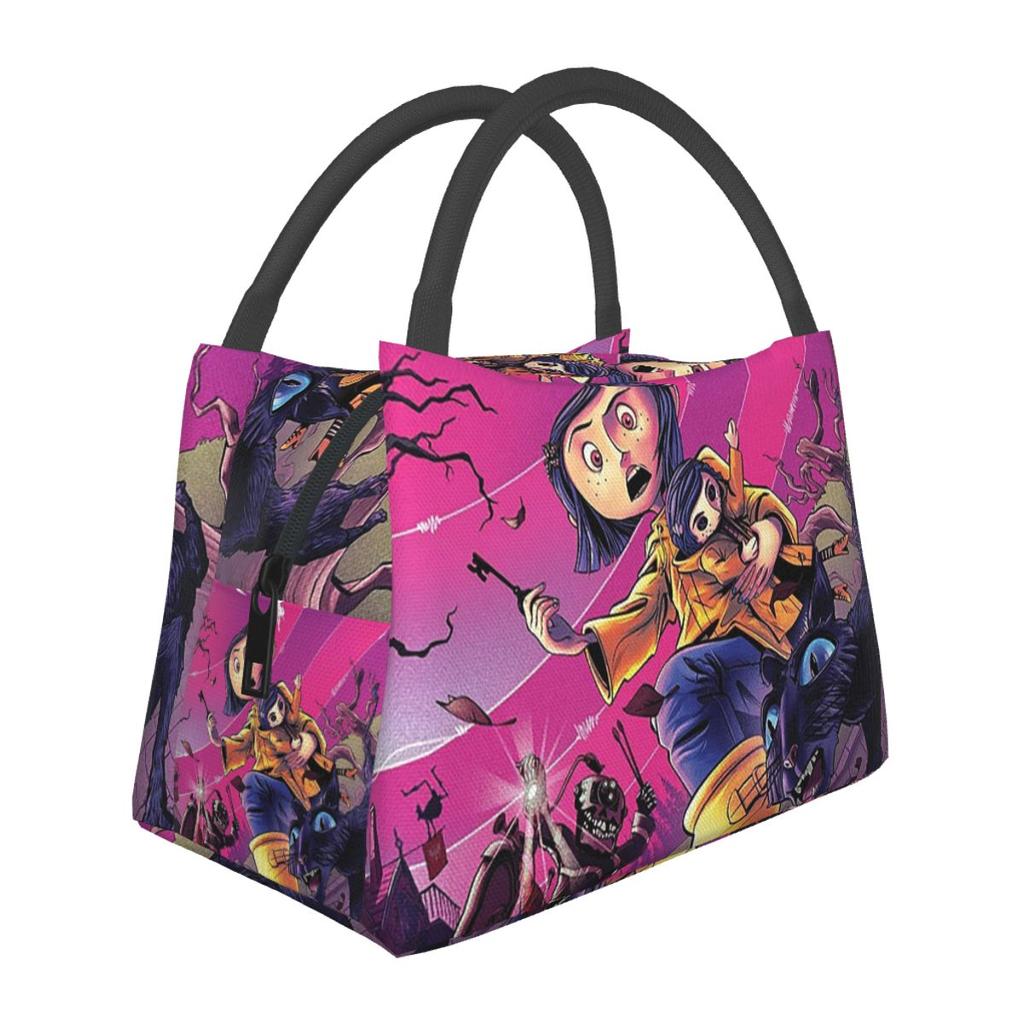 Enchanted Coralines Animation Insulated Lunch Bag for School Bento Storage Food Boxes Container Cooler Thermal Lunch Box Tote