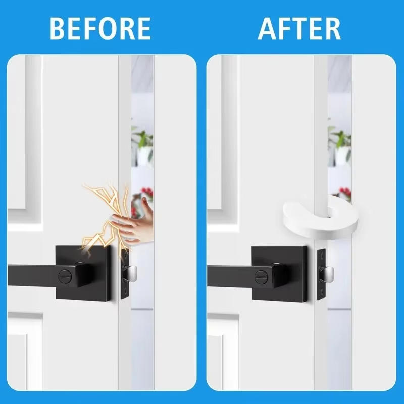 6pcs Door Stopper Durable Baby Security Protection Baby Safety Door Stop Safety Door Card Holders